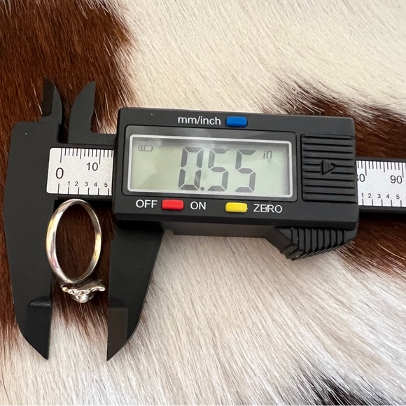 ❤️ Honey Dahlia Kingman Turquoise Heart Shape Ring 925 Navajo Southwestern Sz 8 - Picture 14 of 17